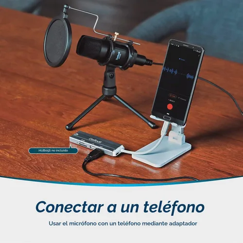 Vista 3 de Daffodil Micrófono de condensador USB omnidireccional MCP200 - Micrófono