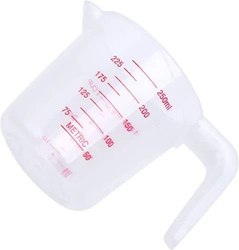 Vista 3 de iiniim Taza medidora plástica clara de la cocina, 8.5 fl oz/16.9 fl oz/33.8 fl oz claro 8.5 fl oz