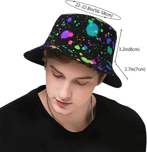 Vista 3 de Sombrero de pescador para el mes de la concienciación del autismo, para mujeres y hombres, gorras de playa de verano, sombreros de sol, gorra