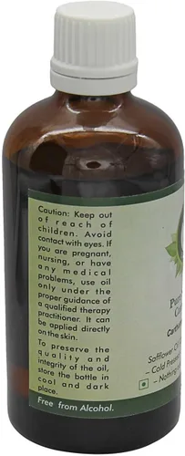 Vista 2 de R V Essential Aceite portador de cártamo puro, 0.2 fl oz (0.169 oz)- Carthamus Tinctorius (100% puro y natural prensado en frío)