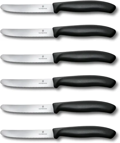 Vista 3 de Victorinox Swiss Classic - Juego de cuchillos dentados de 2 piezas, naranja, 4.5 pulgadas