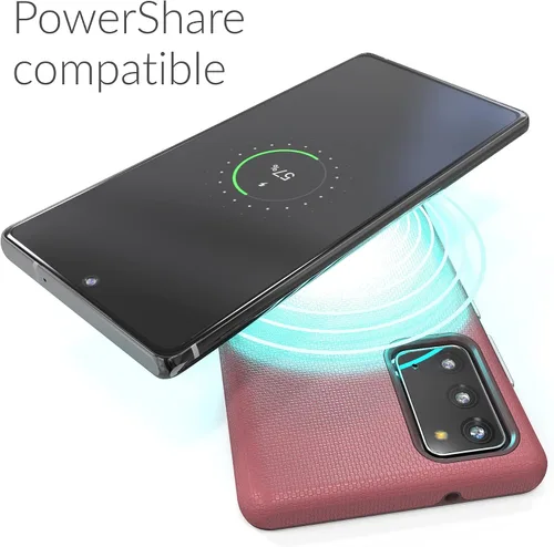 Vista 6 de Crave Galaxy Note 20 Caso, Funda De Doble Capa De Protección A Prueba De Golpes Para Samsung Galaxy Note 20 (6.7 Pulgadas) - Berry