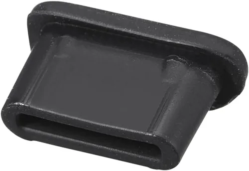 Vista 3 de uxcell 20pcs Tipo C Protectores de Silicona Tapa Puerto Cubierta Anti Polvo Negro