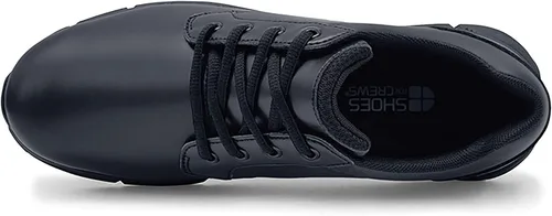 Vista 3 de Shoes for Crews Saloon II - Zapatos de trabajo antideslizantes para hombre, resistentes al agua, color negro