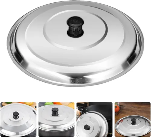 Vista 3 de Cabilock Tapa de olla de acero inoxidable, tapa de sartén múltiple, tapa de sartén, tapa de acero inoxidable, tapa de sartén de acero inoxidable