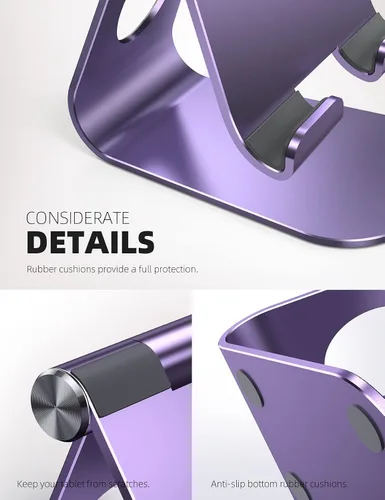 Vista 21 de Soporte ajustable para ipad, soporte para tableta Lamicall, Gris espacial