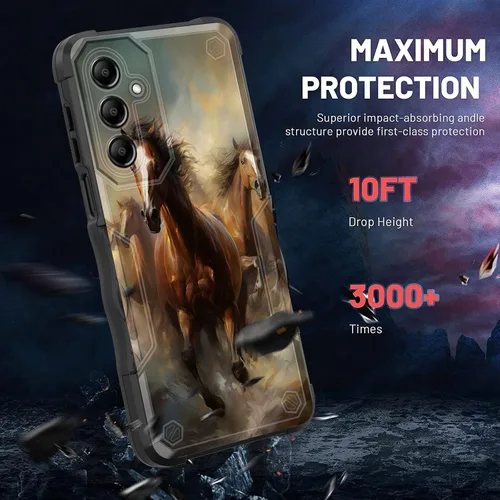 Vista 598 de Funda para Galaxy A14 5G, [Doble Capa][Protección contra Caídas de Grado Militar de 10 Pies] [Antideslizante] Funda Resistente a Prueba de Golpes