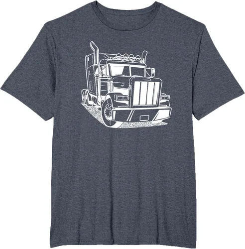 Vista 92 de Diesel Big Rig 18 Wheeler - Camiseta de camionero para camionero, Negro, S