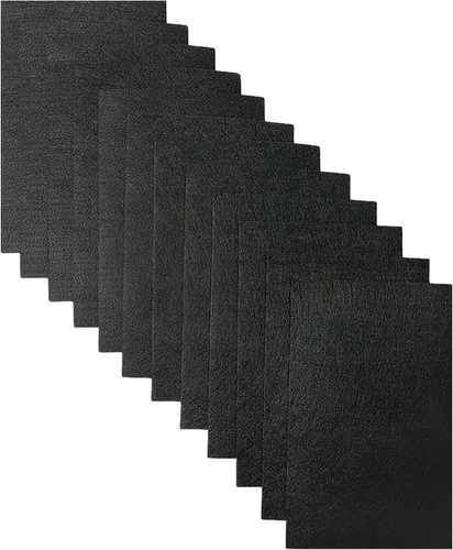 Vista 2 de Jtnohx Hojas de fieltro rígidas para manualidades, tela de fieltro de 0.079 pulgadas de grosor para manualidades, 12 cuadrados de fieltro