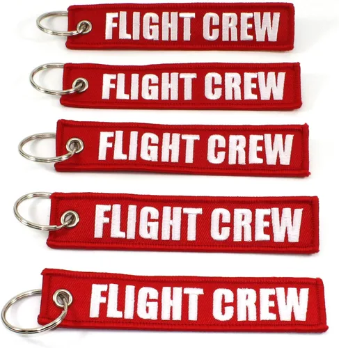 Vista 6 de Rotary13B1 FLIGHT CREW - RojoBlanco - 5pcs Llaveros, Rojo