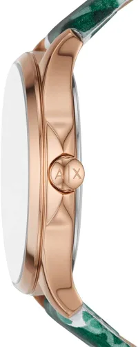 Vista 2 de Armani Exchange - Reloj de vestir de acero inoxidable con tres manos para mujer