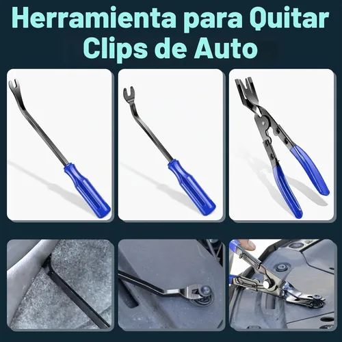 Vista 6 de Keze 7 Piezas Herramienta de Palanca de Extracción de Molduras de Plástico Automotrices y Kit de Alicates Extractores de Clips para Extracción