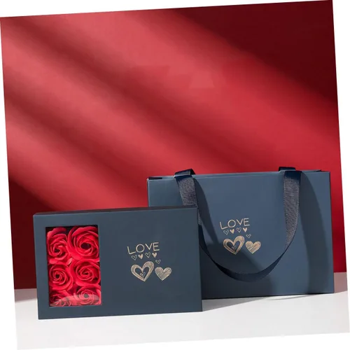 Vista 4 de TENDYCOCO 1 Unidades Caja de Embalaje Joyero Joyería de Mano Bolsas Florales Chritmas The Christmas Sto Jewelry Gift Bag Jewelry Holder Flower