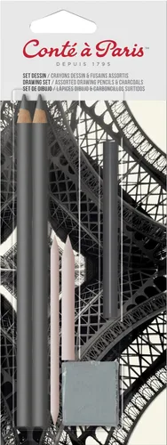 Vista 4 de Conté à Paris Juego de lápices de dibujo de 6
