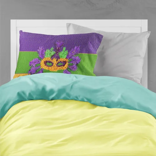Vista 2 de Caroline's Treasures 8389PILLOWCASE - Funda de almohada decorativa de tela de Mardi Gras, ligera, súper suave, fácil de cuidar, funda de almohada