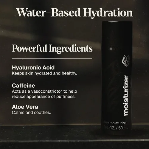 Vista 4 de Black Wolf Paquete de gel hidratante sin aceite y lavado facial para piel grasa, limpieza profunda, paquete de 2 piezas, polvo de carbón y ácido