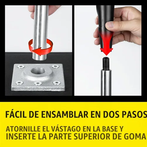 Vista 4 de PLAYAPUT Tee de Bateo de Béisbol – Tee Profesional de Bateo para Béisbol/Softbol con Base con Peso, Parte Superior de Goma Flexible, Tee de Béisbol