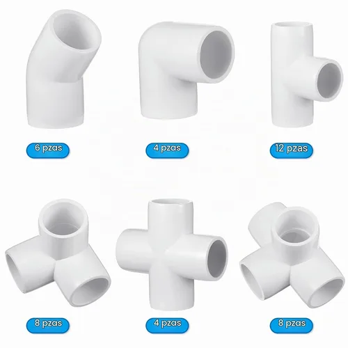Vista 3 de Xuniea Juego de 42 accesorios de tubería de PVC de 1 pulgada, juego de codo de conexión de tienda de campaña, accesorios de codo de PVC de alta