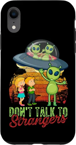 Vista 9 de Funda para iPhone 12 mini UFO Don't Talk To Alien Strangers Extraterrestrials
