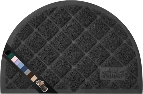 Vista 67 de GORILLA GRIP Tapete para caja de arena para gatos, resistente al agua, respaldo texturizado, fácil de limpiar, menos residuos y suelos limpios, 17 x