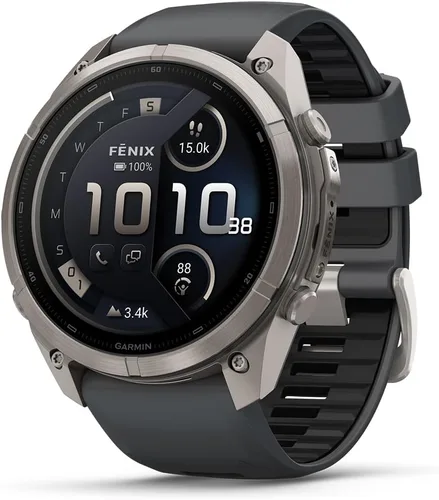 Vista 20 de Garmin fēnix® 9 Pro, titanio, 1.850 in, naranja otoño/naranja chispa