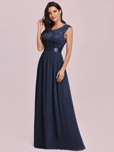 Vista 3 de Ever-Pretty Vestidos de dama de honor con cintura imperio fruncido para mujer 0646