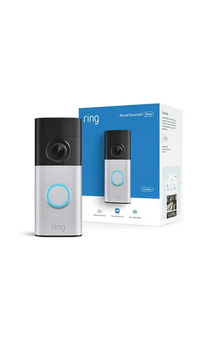 Vista 2 de Videotimbre Cableado Ring Plus (modelo más reciente) — Retinal 2K con video de gran angular, zoom mejorado 4x mejorado y vista con poca iluminación