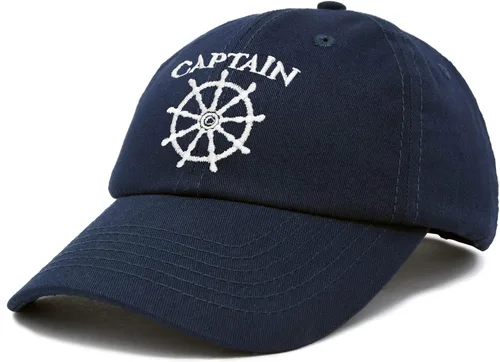 Vista 4 de DALIX Capitán Sombrero Vela Gorra De Béisbol Navy Boat Hombres Mujeres