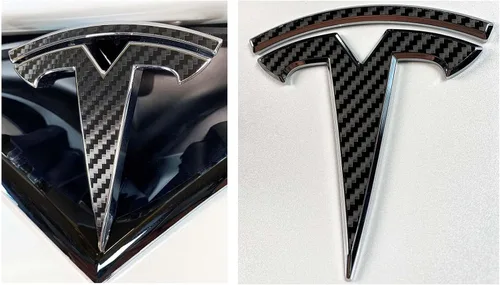 Vista 32 de Calcomanía con logotipo para Tesla Model S, Nosecone, juego de 14 piezas (verde brillante)