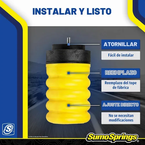 Vista 5 de SuperSprings SSR-209-54 Kit de muelles traseros