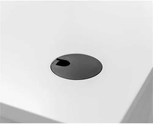 Vista 11 de Escritorio ejecutivo moderno de madera para oficina, totalmente montado, color blanco