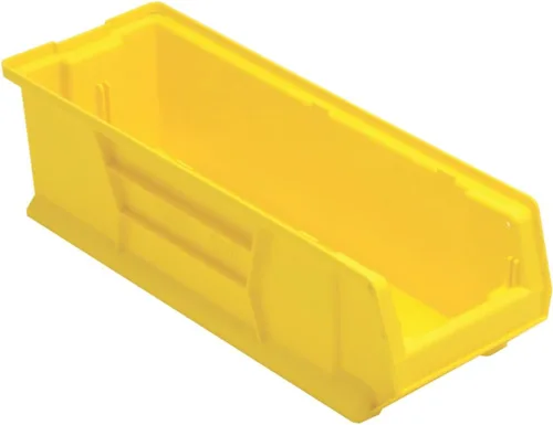 Vista 2 de Quantum QUS950 - Contenedor de plástico apilable para almacenamiento, 24 x 8 x 7 pulgadas, transparente, caja de 6