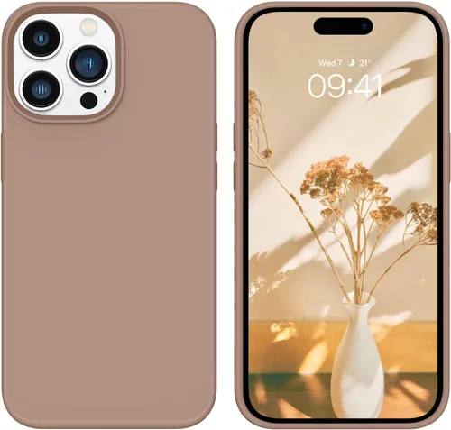 Vista 77 de GUAGUA Funda compatible con iPhone 17 Pro Max de 6.9 pulgadas, silicona líquida, goma de gel suave, delgada, forro de microfibra delgada