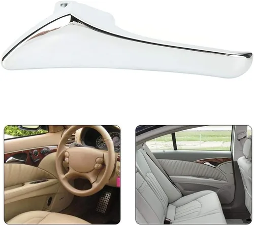 Vista 4 de Aramox 2117660224 2117660124 Manija de puerta para Benz W211 Clase E E320 E500 E63 AMG Accesorios cromados para el interior del coche