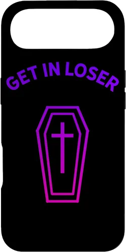 Vista 27 de Pastel Goth Aesthetic Black Gradient Coffin Get in Loser Emo Case for iPhone 17