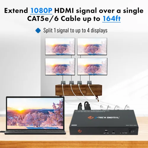 Vista 3 de J-Tech Digital HDMI expansor
