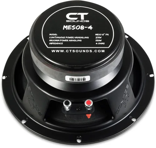 Vista 3 de CT Sounds MESO8-4 8" Pro Audio Altavoz de rango medio, 275 vatios RMS, cada uno