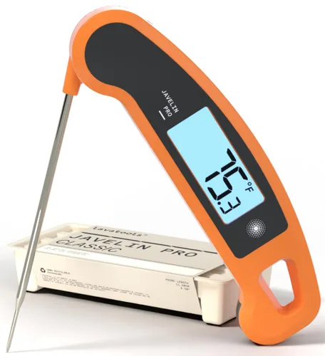 Vista 7 de Lavatools Javelin® PRO Classic Termómetro digital profesional de lectura instantánea de 2 segundos para parrilla y cocina, pantalla retroiluminada