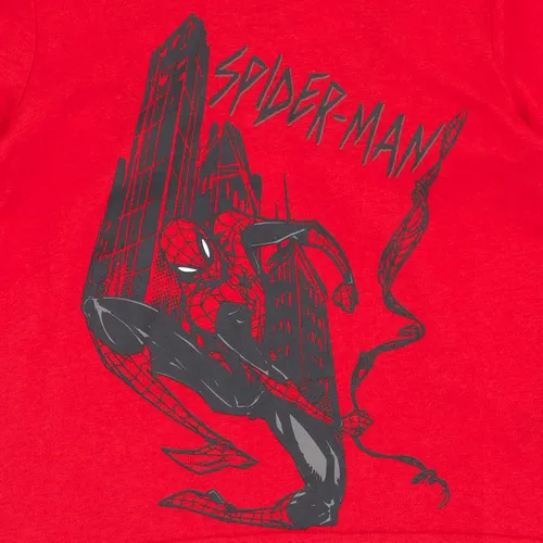 Vista 6 de Marvel Conjunto de camiseta de cosplay y pantalones cortos de malla de Spider-Man para niños pequeños y grandes