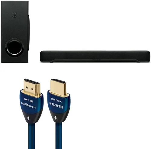 Vista 7 de Yamaha Audio SR-C30A - Barra de sonido compacta con subwoofer inalámbrico y Bluetooth, color negro