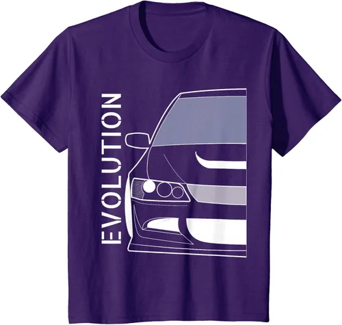Vista 27 de Camiseta Evo 8 Design Turbo JDM Classic Legends, Negro, S