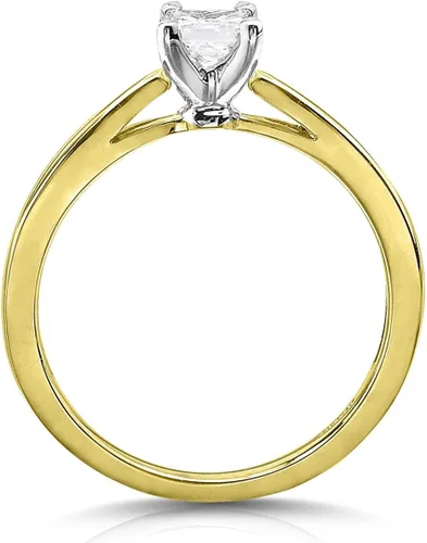 Vista 5 de Kobelli Anillo solitario de compromiso de diamante de 12 quilates (quilates) en oro de 14 quilates