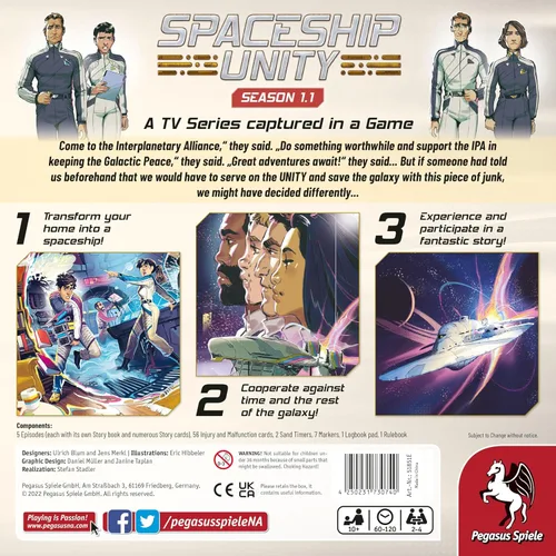Vista 4 de Spaceship Unity - Juego de mesa de Pegasus Spiele - 2-4 jugadores - 60-120 minutos de juego - Juegos para noche de juegos - Adolescentes y adultos