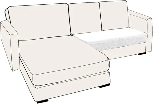 Vista 46 de UNBBRRL Fundas de cojín de asiento para sofá, elásticas, funda de cojín individual para sofá, fundas de cojín para sofá, fundas de héroe protegen