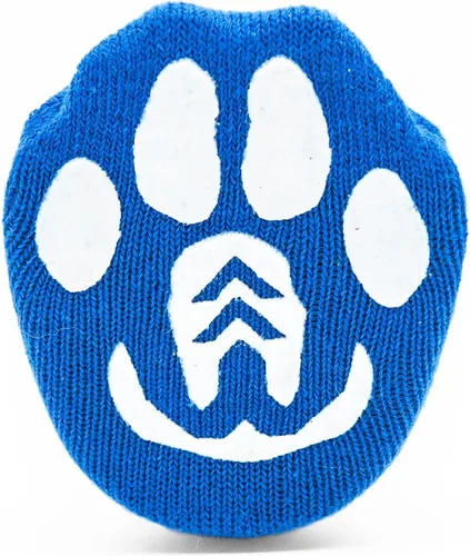 Vista 7 de Woodrow Wear, Power Paws - Calcetines originales para perro, color azul con copo de nieve, XXXL, se adaptan a más de 180 libras