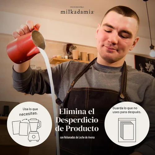 Vista 5 de milkadamia Rebanadas de leche de avena, 20 rebanadas
