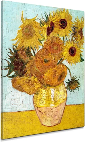 Vista 21 de IPIC - Campo de trigo con cuervos, reproducción artística de Vincent Van Gogh. Lienzo de giclée para decoración del hogar 10#F (20 x 16)