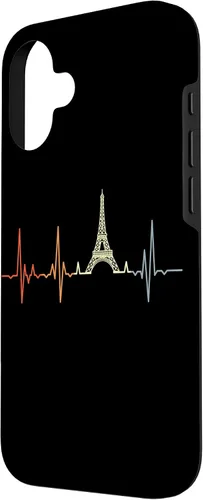Vista 2 de My Heart Beats For Paris France Eiffel Tower Case for iPhone 16