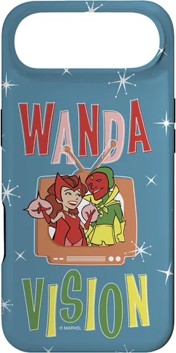 Vista 27 de Marvel WandaVision Wanda & Vision Retro TV Artwork - Carcasa para iPhone 17
