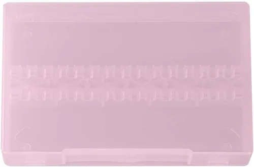 Vista 8 de TOPINCN Caja de almacenamiento moderna de broca de uñas de 14 agujeros rosa para salón de arte de uñas y uso doméstico